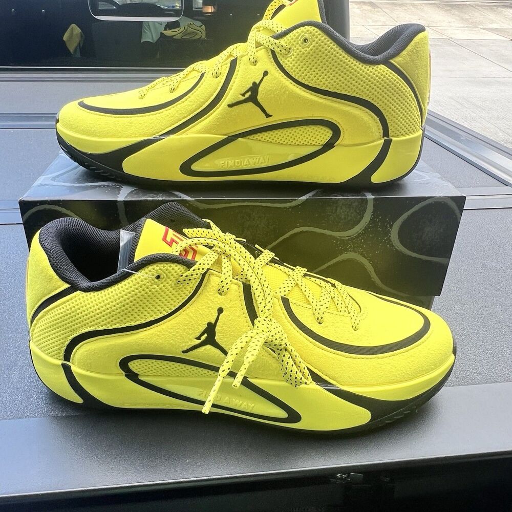 Nike Jordan Tatum 4 'Bruce Lee' Yellow Black HQ4614-700 Men's Size 11 Shoes